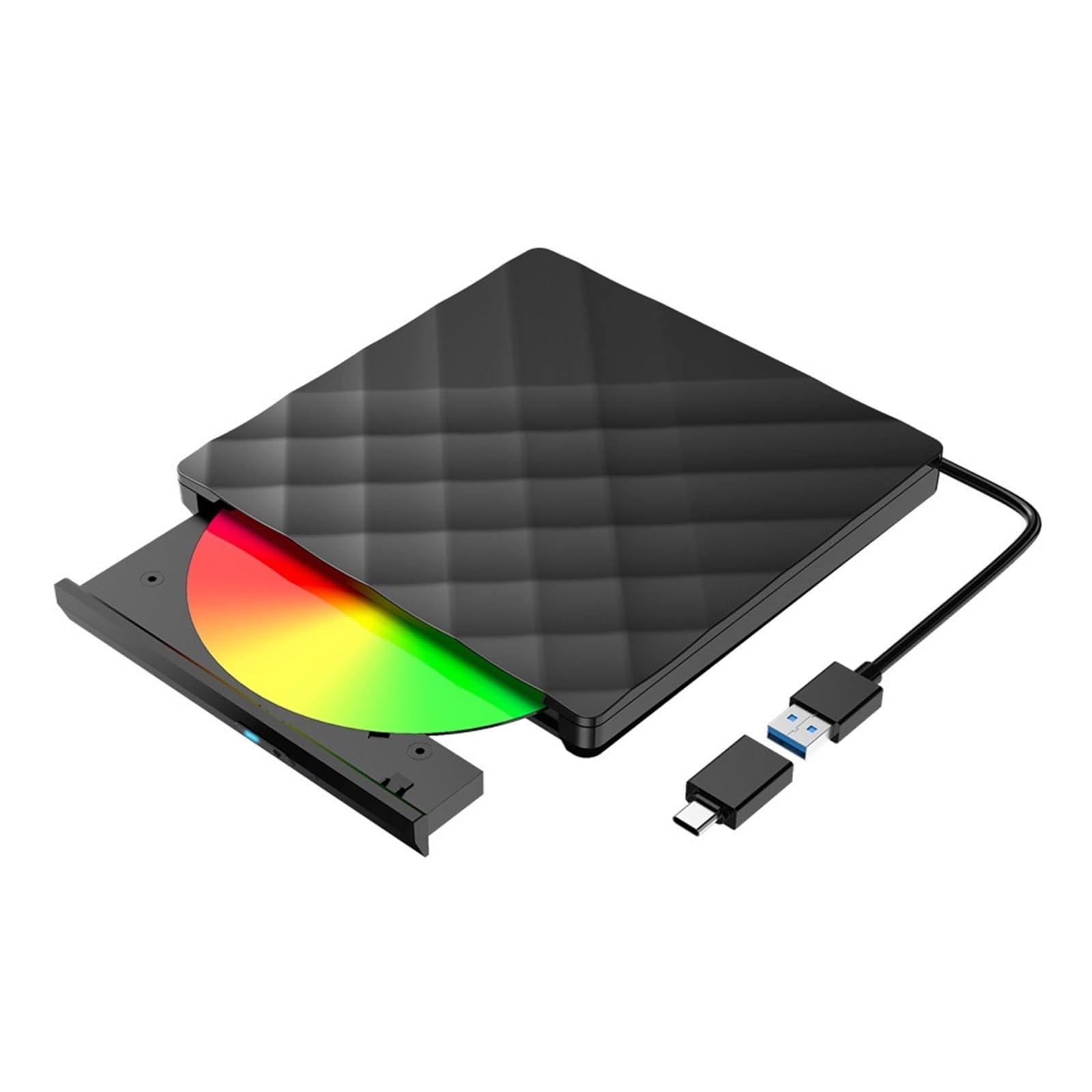 Unidad Externa USB3.0 Tipo C DVD BLU-Ray Writer Portátil Móvil Unidad Óptica Externa Compacto Fácil Uso