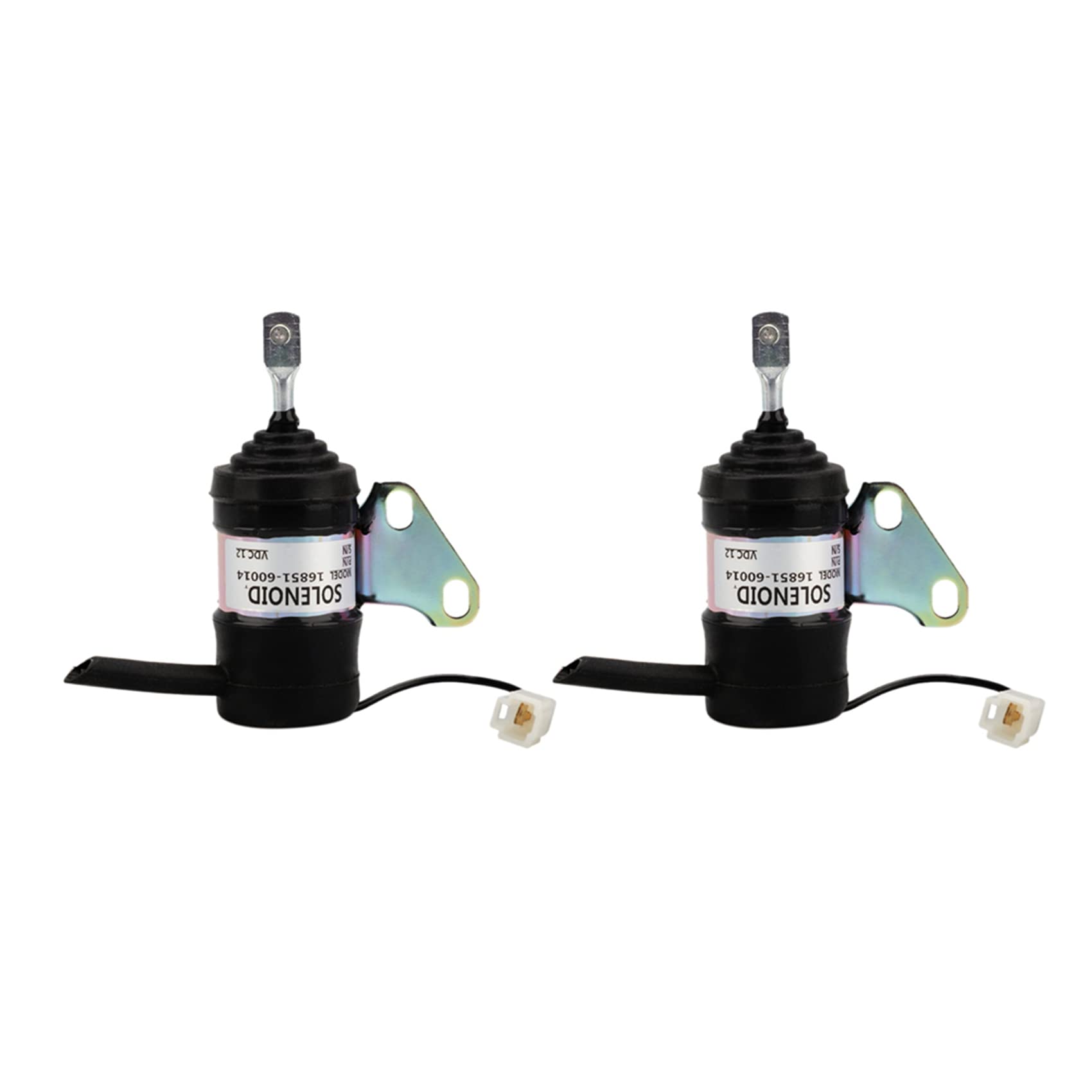 2X VáLvula de Apagado de Solenoide de Parada de Combustible para Tractor Cortacésped Excavadora RTV RTV900 16851-60014 052600-4530