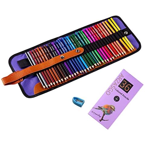 ARZASGO 36 Colouring Pencil Set with Accessories Cover