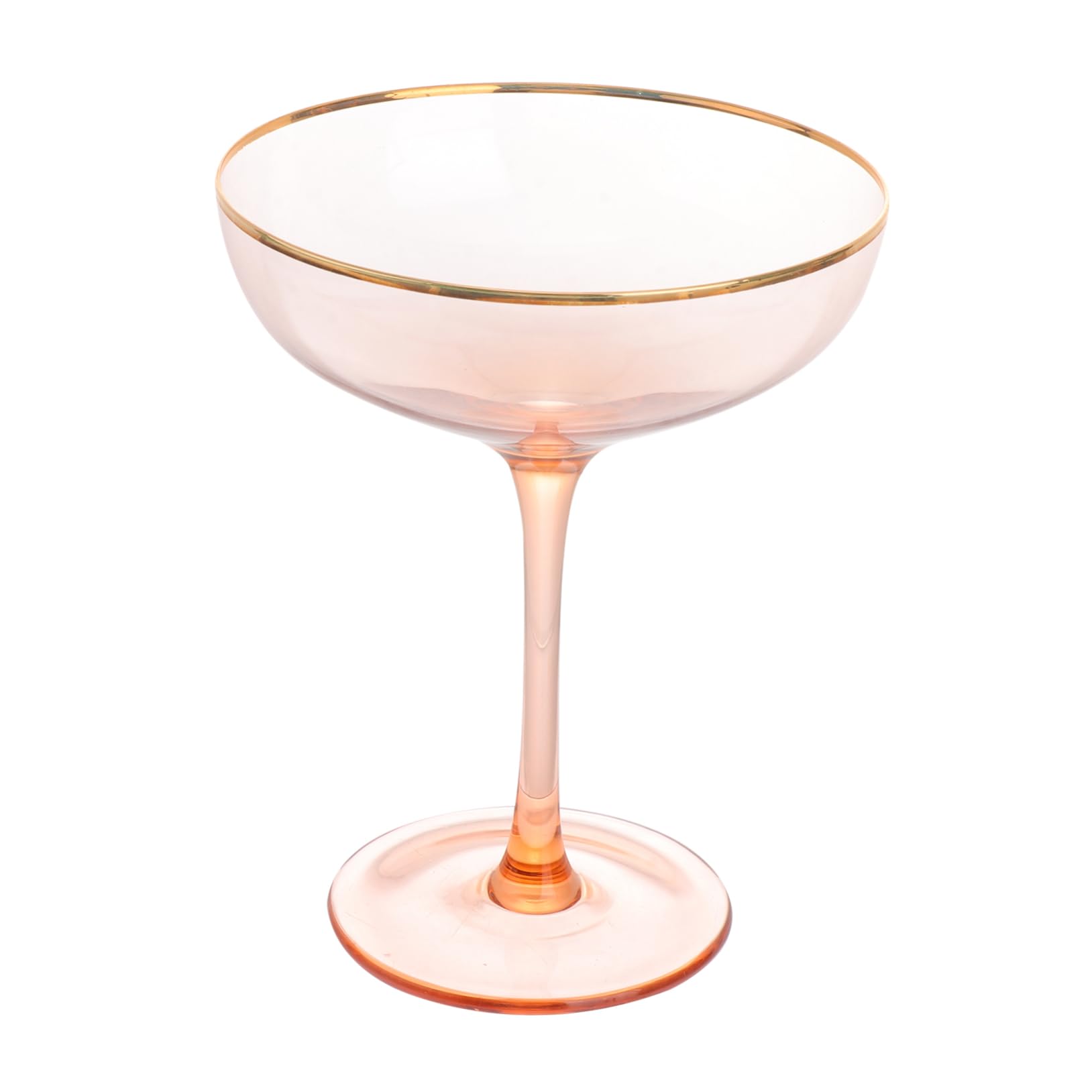 TIDTALEO Pink Cocktail Glass Glasses Pink Party Drinking Cup Glass Material Comfortable Touch