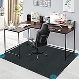 チェアマット 100 140cmフロアマットJAYFAN カーペット 床保護マット椅子 キズ防止 凹み防止ズレない床 傷防止滑り止め 丸洗い可能