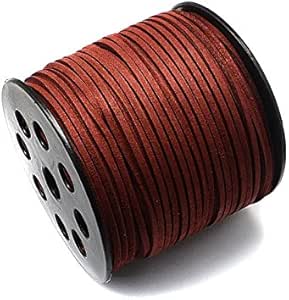 Alcantara/Velour Band, Dark Red 3 mm Wide, 1 Rolle a 90 Meter : Amazon ...