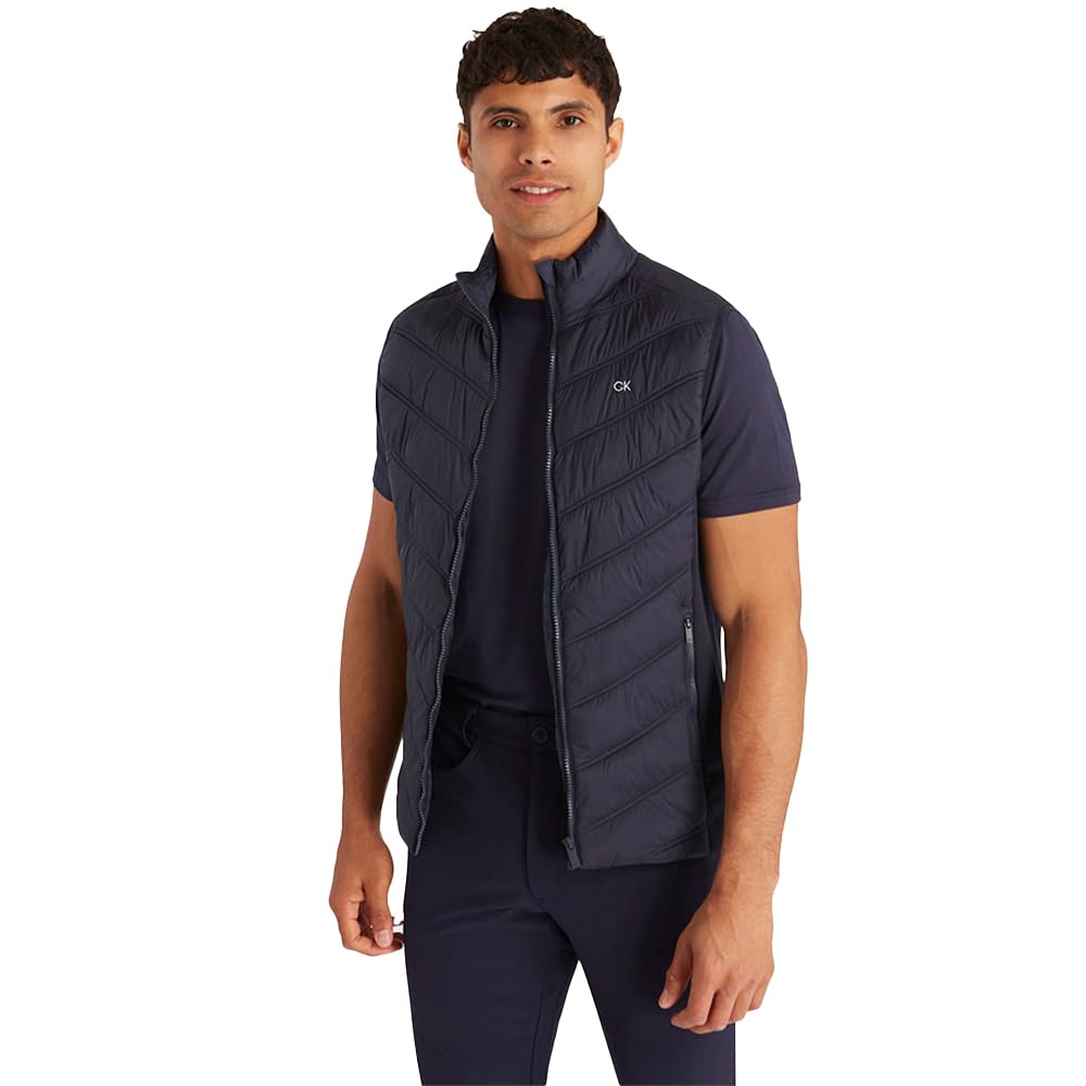 Calvin Klein Mens Frontera Hybrid Golf Gilet - Navy - XXL