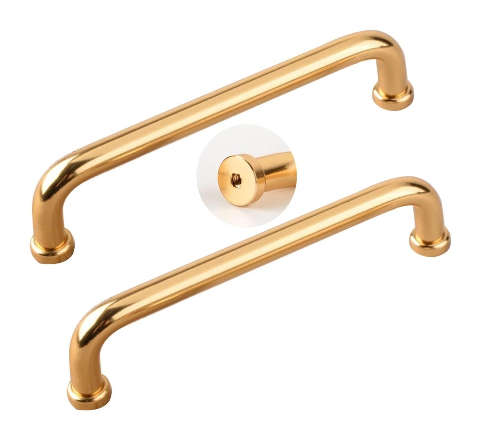 Voplivat Onecolor Kitchen Cupboard Handles, Wardrobe Door Handles Bow Pulls 2Pcs Black Aluminum Alloy Multiple Sizes(,Hole Distance 256Mm)