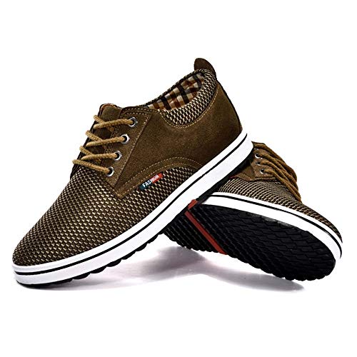 Image of CERYTHRINA Men's Taller Height Increasing Elevator Shoes 2.36'' Lace-up Flannelette Cowhide Leather Dress Shoes