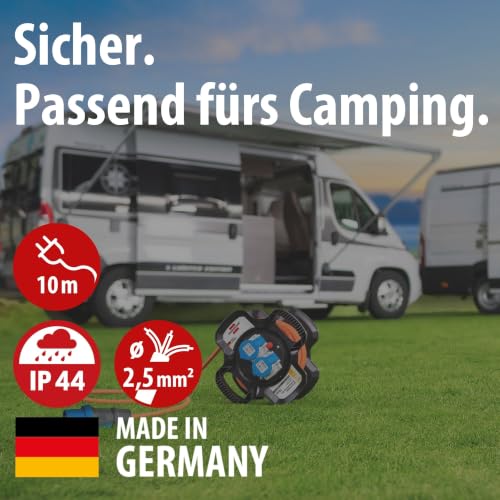 Brennenstuhl CEE 230V Camping Kabeltrommel X-Gum 10m – Ansicht 2