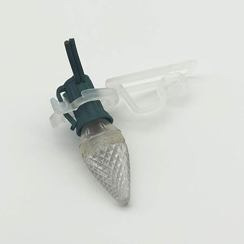 Miniatura 3 de Paquete de 100 unidades C7 C9 Universal todo en uno Clip Plus Luces de Navidad Clip Gutter Todo en un Clip Clip Shingle Clip Mini Luces, Luces de
