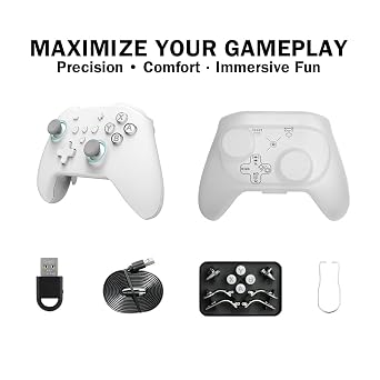 GuliKit KK3 MAX Game Controller,Hall Effect Joysticks,1000HZ Polling Rate