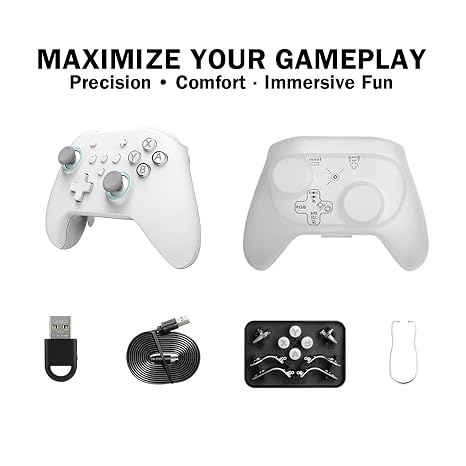 GuliKit KK3 MAX Game Controller,Hall Effect Joysticks,1000HZ Polling Rate