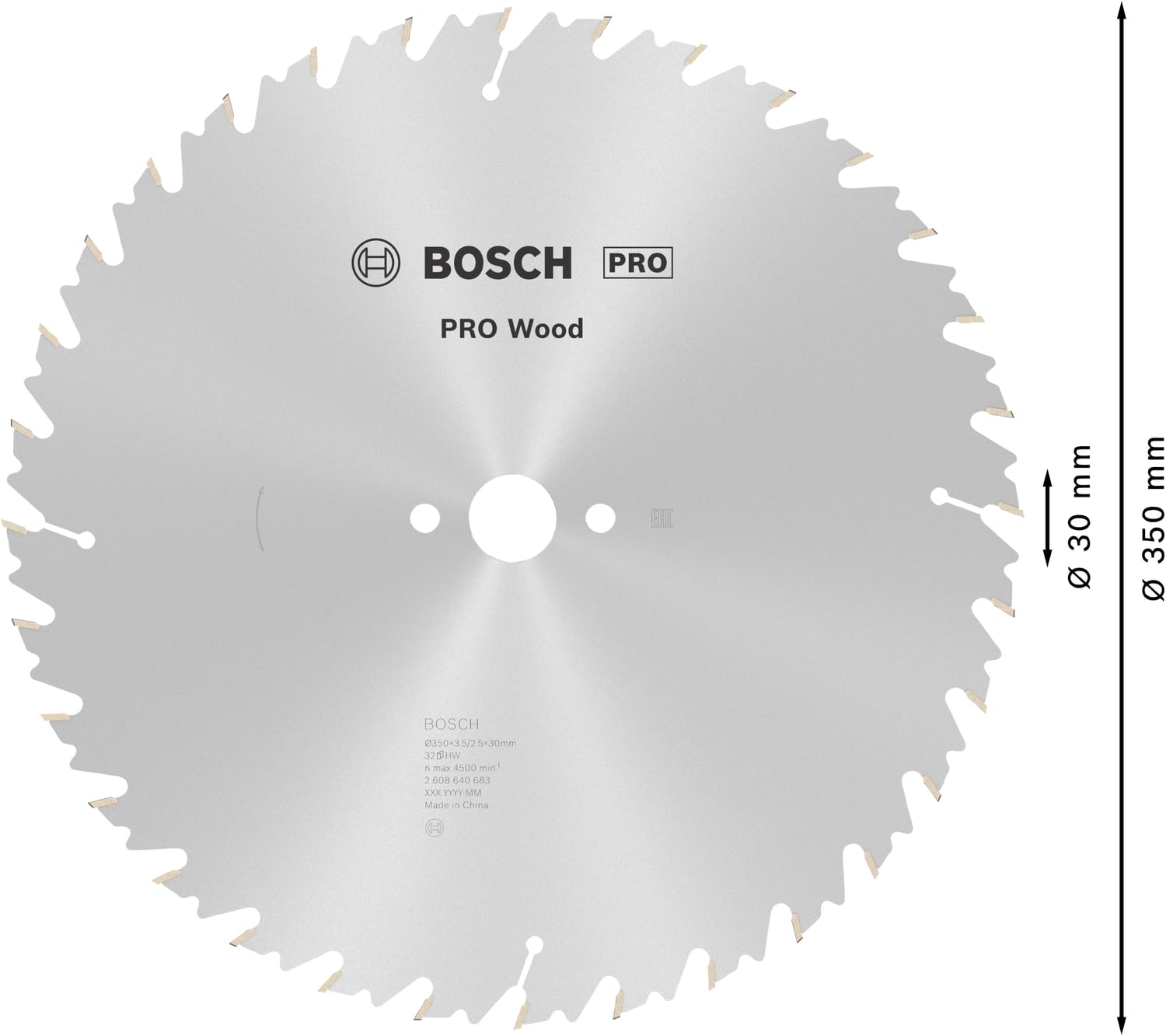 Bosch 2 608 640 683 - Hoja de sierra circular Speedline Wood (350 x 30 x 3,5 mm, 32)