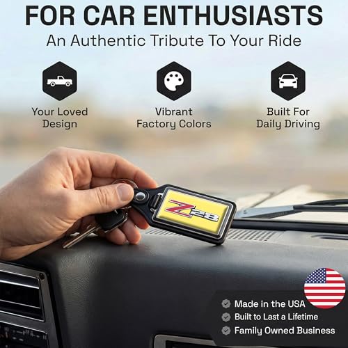 Image of Brotherhood Car Key Chain for Camaro - Classic Models Keychain for Men and Women Gift Key Ring - -