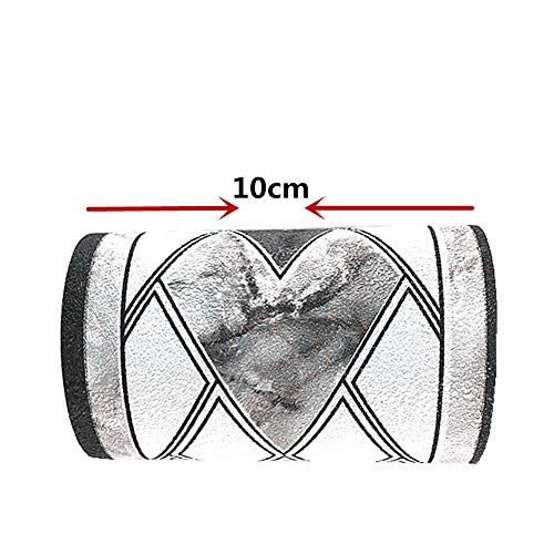 Yija 5 Meters Rhombus Grid 3D Self Adhesive Peel And Stick Waterproof Wall Border Easy To Apply 4 Inch By 16.5 Feet thumb #3