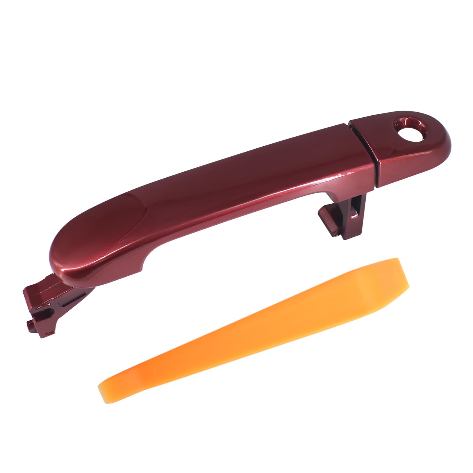 Door Handle with Keyhole Fits for 2007-2011 Nissan Versa 2007-2012 Tiida 82641EL12A N1310130 Front Left Driver Side xterior Door Handle (Red)