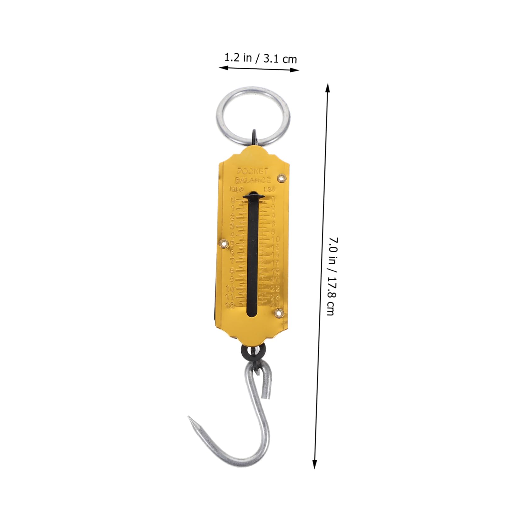GOOHOCHY Handheld Portable Scale 2pcs Spring Scale Hook Easy to Use for Fishing and Teaching