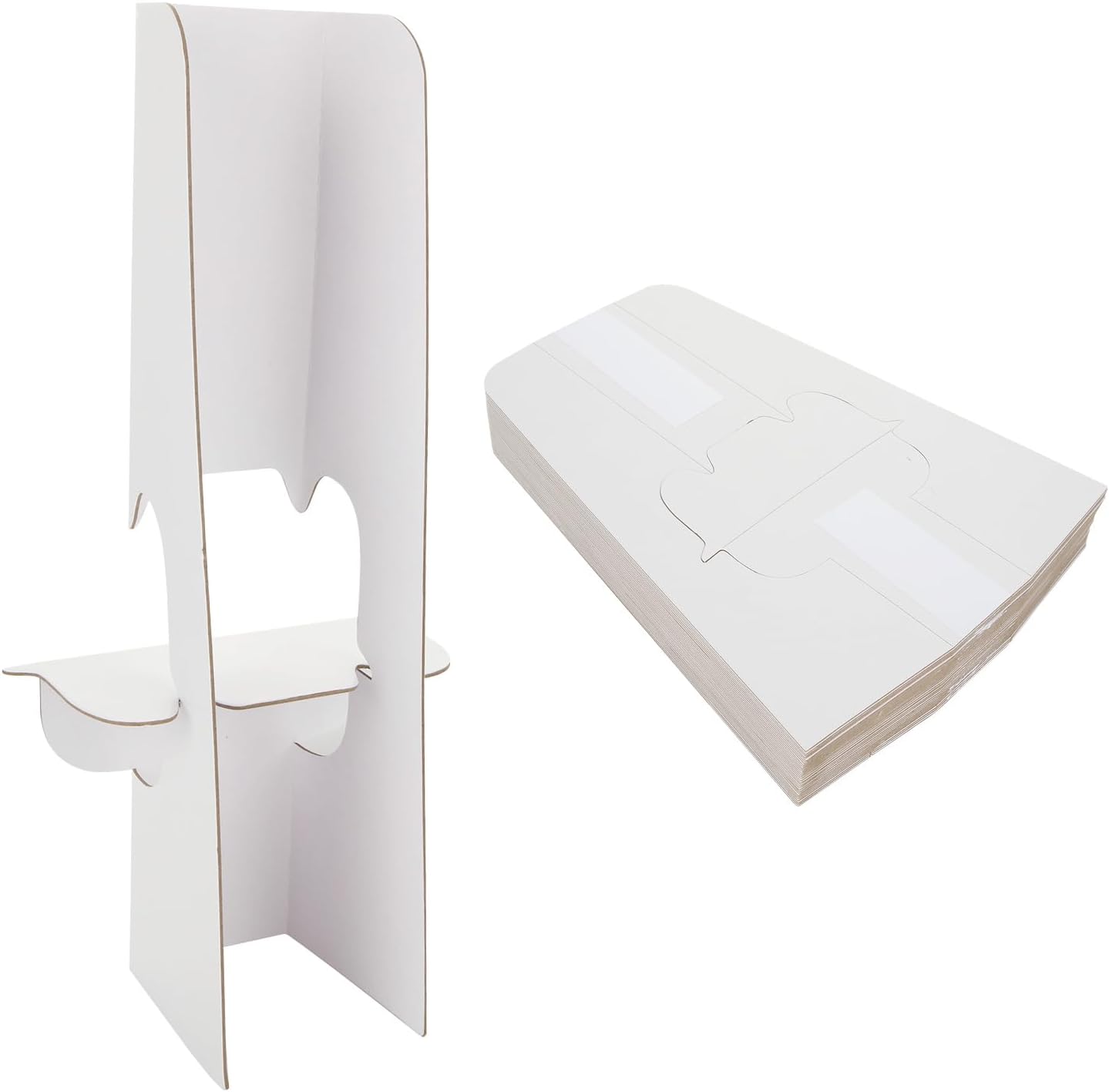 32 Pack 14" SelfAdhesive Cardboard Easel Back, White Self