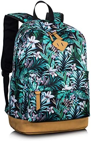 Leaper Floral Laptop Backpack Bookbag for Teens College Daypack Travel Bag