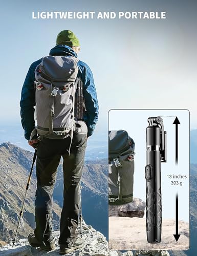 Image of Q05 New Long Bluetooth Extendable Selfie Stick for Mobile Phone & Camera's with Wireless Remote & Tripod Stand Portable Lightweight Long Multi-Function for YouTube, Photos & Cooking