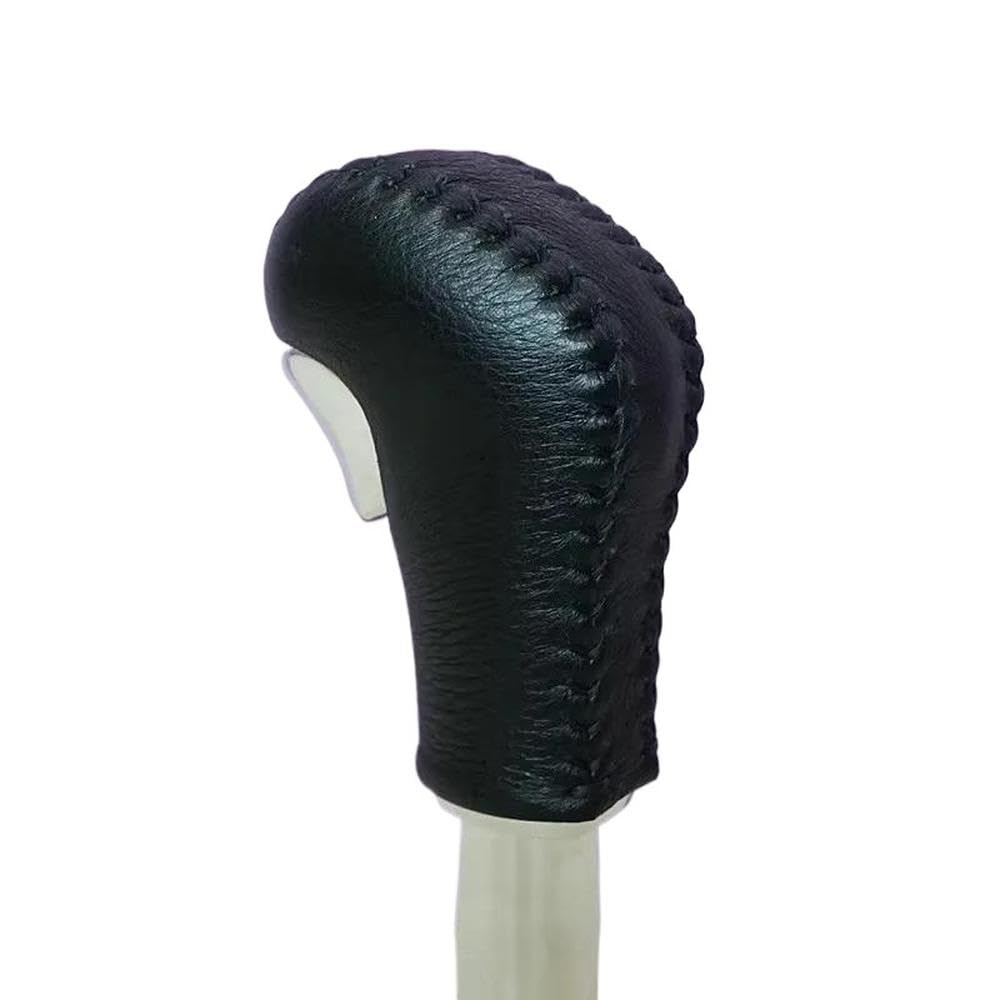 Sxqpocar Black Real Leahter Gear Shift Knob Cover For Porsche Cayenne 2010-2017 Gear Ball Protector Shift Lever Head(Black)