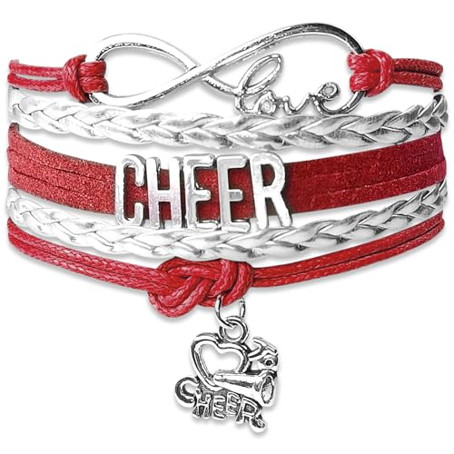 Image of Gymnastics Bracelets for Girls Gifts for Teen Girls,Teams Initial Charm Jewelry,Sport Ballerina Birthday Christmas Gifts