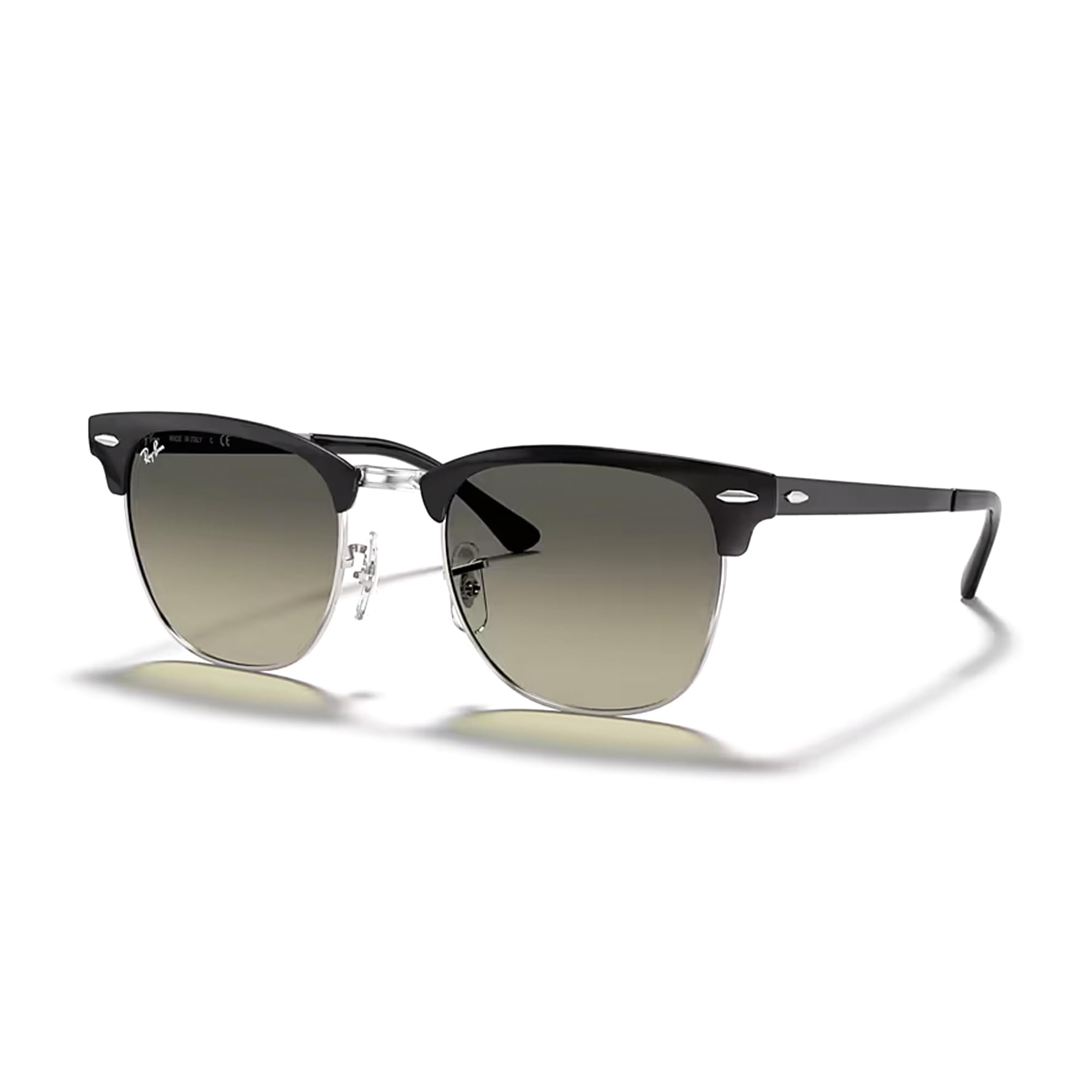 Ray-Ban RB3716 CLUBMASTER METAL Square Sunglasses For Men For Women +BUNDLE with ACCESSORY EYEWEAR KIT