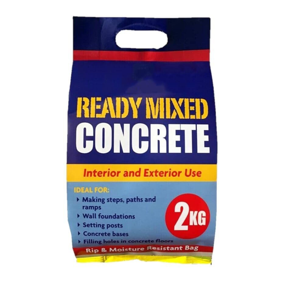 Hi-Performance Cement Ready Mixed Concrete Quick Set Mortar Bag 2kg (Ready Mixed Concrete, 2 Bags)