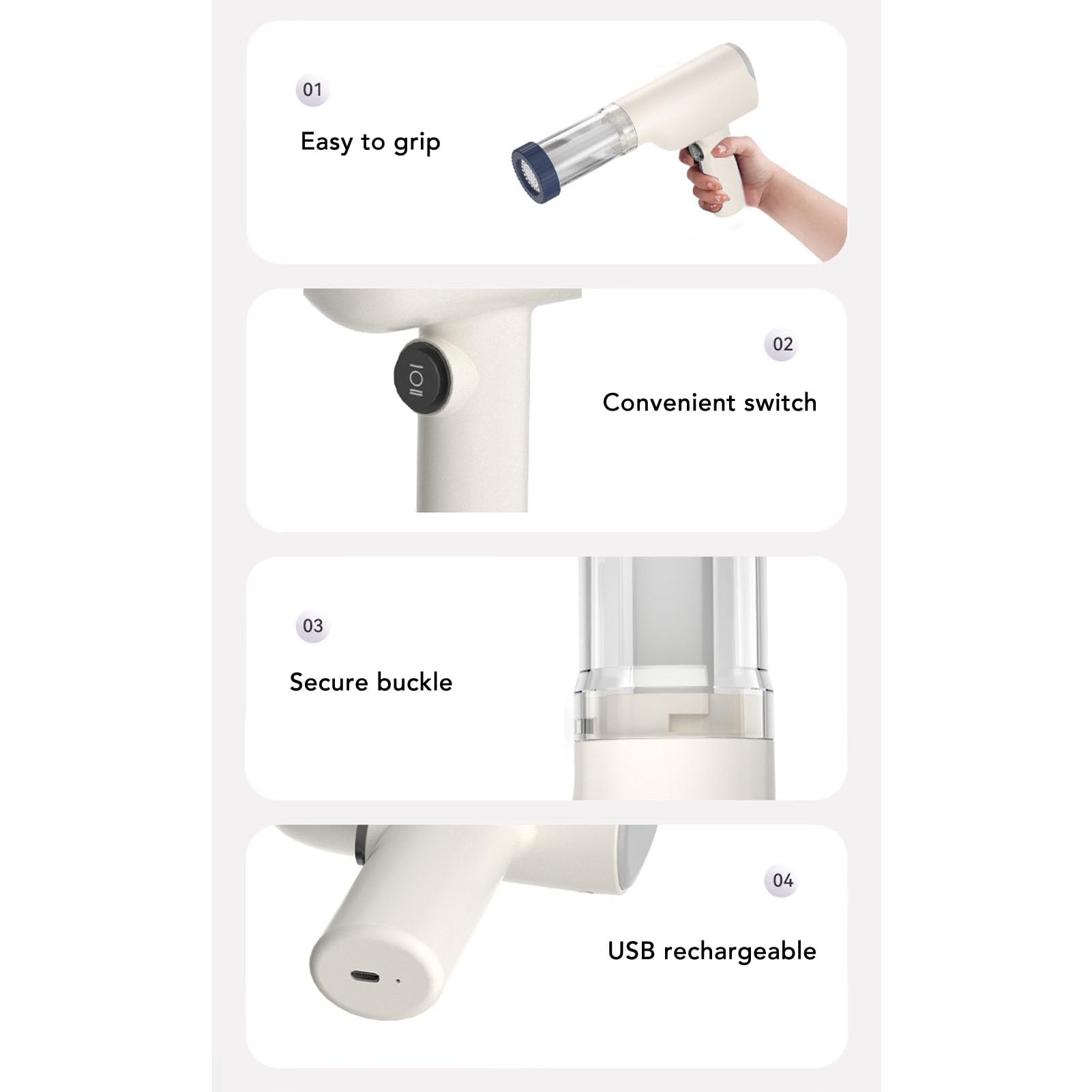 Tnfeeon Máquina para Hacer Pasta Eléctrica de Mano, Máquina para Hacer Fideos Portátil Inalámbrica con Batería Recargable de 1500 MAh, Motor de 40 W, 6 Discos Moldeadores para Cocinar en Familia,