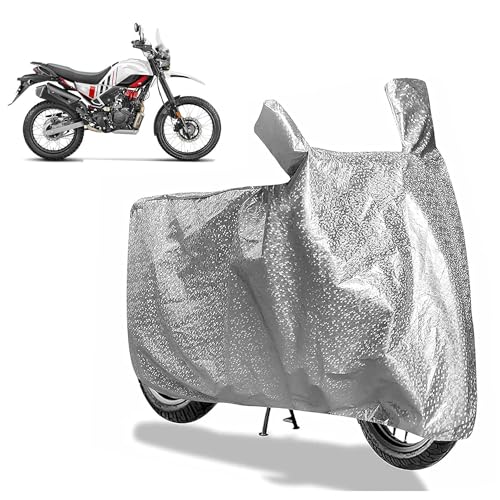 Image of Sulfar Bike Cover for Hero MotoCorp XPulse 200 (Adventure) | Waterproof, Dustproof & UV Protected | All Weather Two Wheeler Cover (Silver) New 2026 Variants