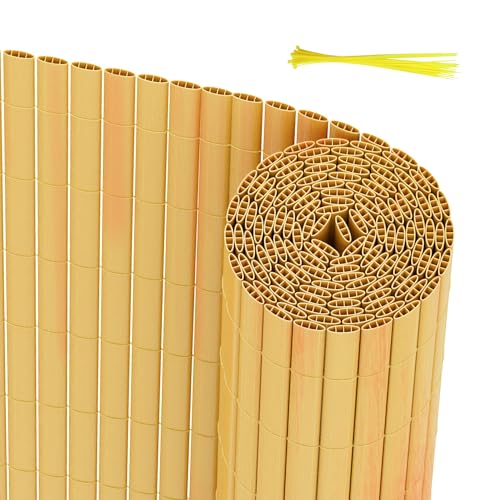 Peviasot Brise-vue en PVC 120 x 500 cm, coupe-vent, protection contre le vent, design triple renforcé pour jardin, balcon, terrasse, clôture brise-vue...