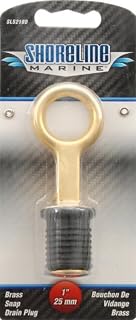 Shoreline Marine SL52180-X 1-Inch Drain Snap Plug, Brass