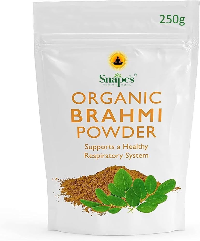 Snape's Organic Brahmi Powder (Bacopa Monnieri) - 250 Gram - Soil Association Certified