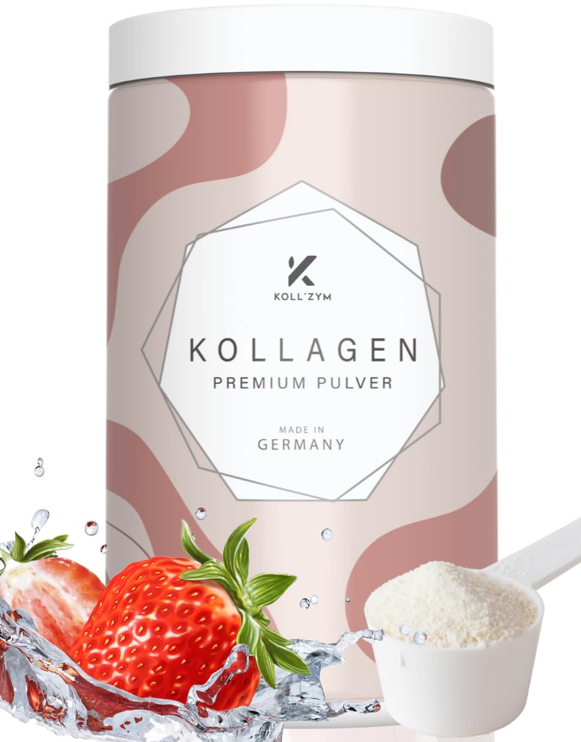 Koll`ZYM© 100% collagene polvere ad alto dosaggio [600 g] • L'originale • peptidi collagene • collagene bioattivo • non idrolizzato • insapore • Made in Germany
