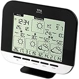 Funkwetterstation: Mit Satellitentechnik, Messung der Innen- und Außentemperatur, lokale Profi Wettervorhersage für Deutschland mit Wetterdirekt Technologie, Thermometer mit Sensoren für Innen und Aussen