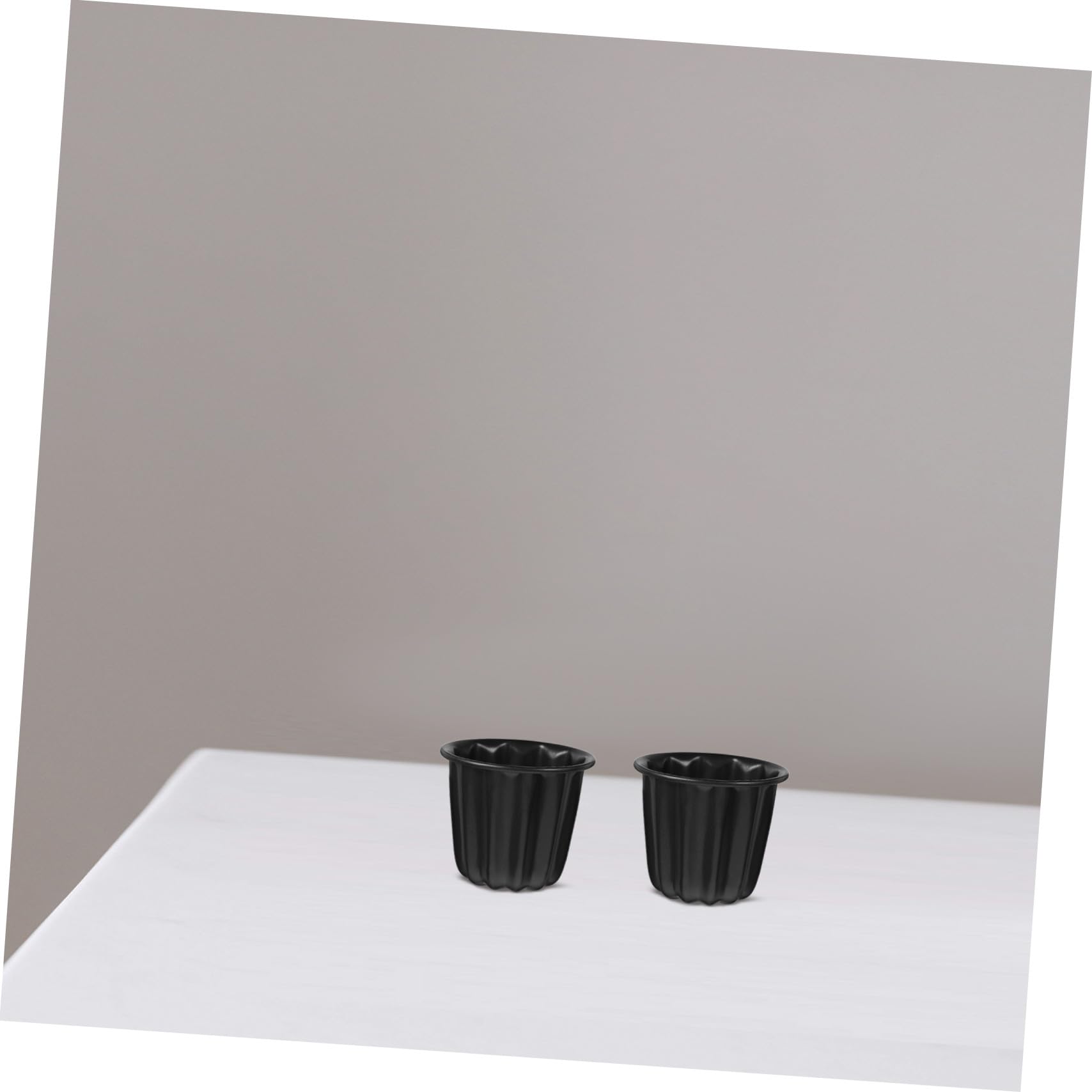 4 Stück Muffin Canelé Backformen aus Kohlenstoffstahl Antihaftbeschichtet Multifunktional für Kuchen Pudding und Gelee für Haushalt und Gastronomie