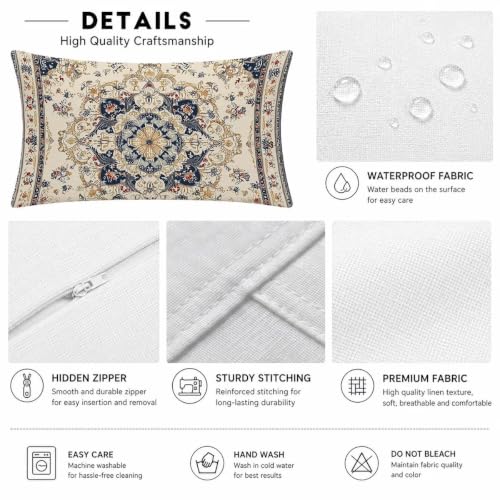 Housse coussin exterieur impermeable 40x80 de qualite superieure - 5