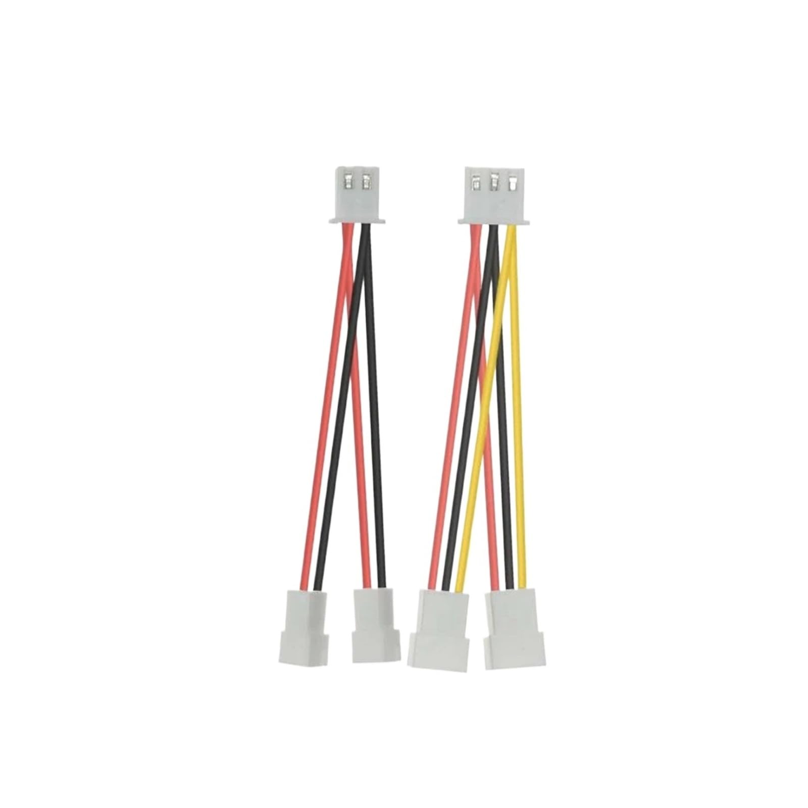 XH2.54 1 do 2-kierunkowy kabel wentylatora 2/3/4/5/6Pin Złącze PWM procesora Przewód Y Rozdzielacz Split Dwie linie(4P,26AWG_10 PCS_10CM)
