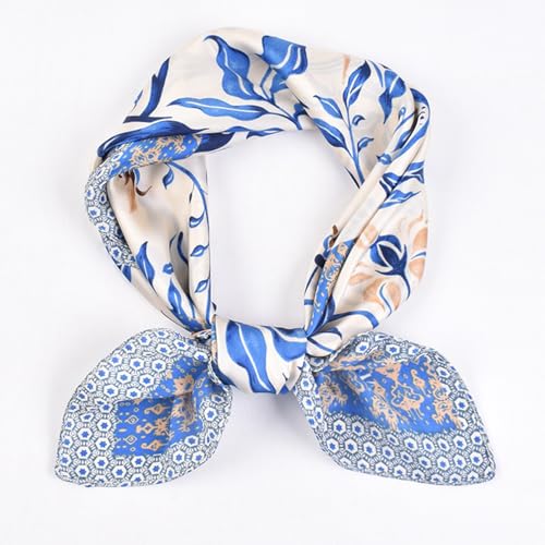 Sleeping Scarf for Women - Silk-Like Satin 27.5x27.5 Inch Hair Wrap, Night Head Cover for Curly Hair Protection