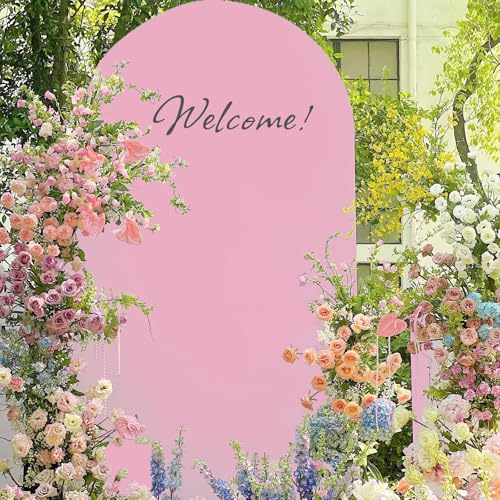 Toolterritary Metal Arch Backdrop Stand and Cover Set, 8FT, 6.6FT Party Backdrop, Easy to Assemble, Backdrop Stand for Parties, Birthday, Baby Shower by Toolterritary - Used condition - Image 6
