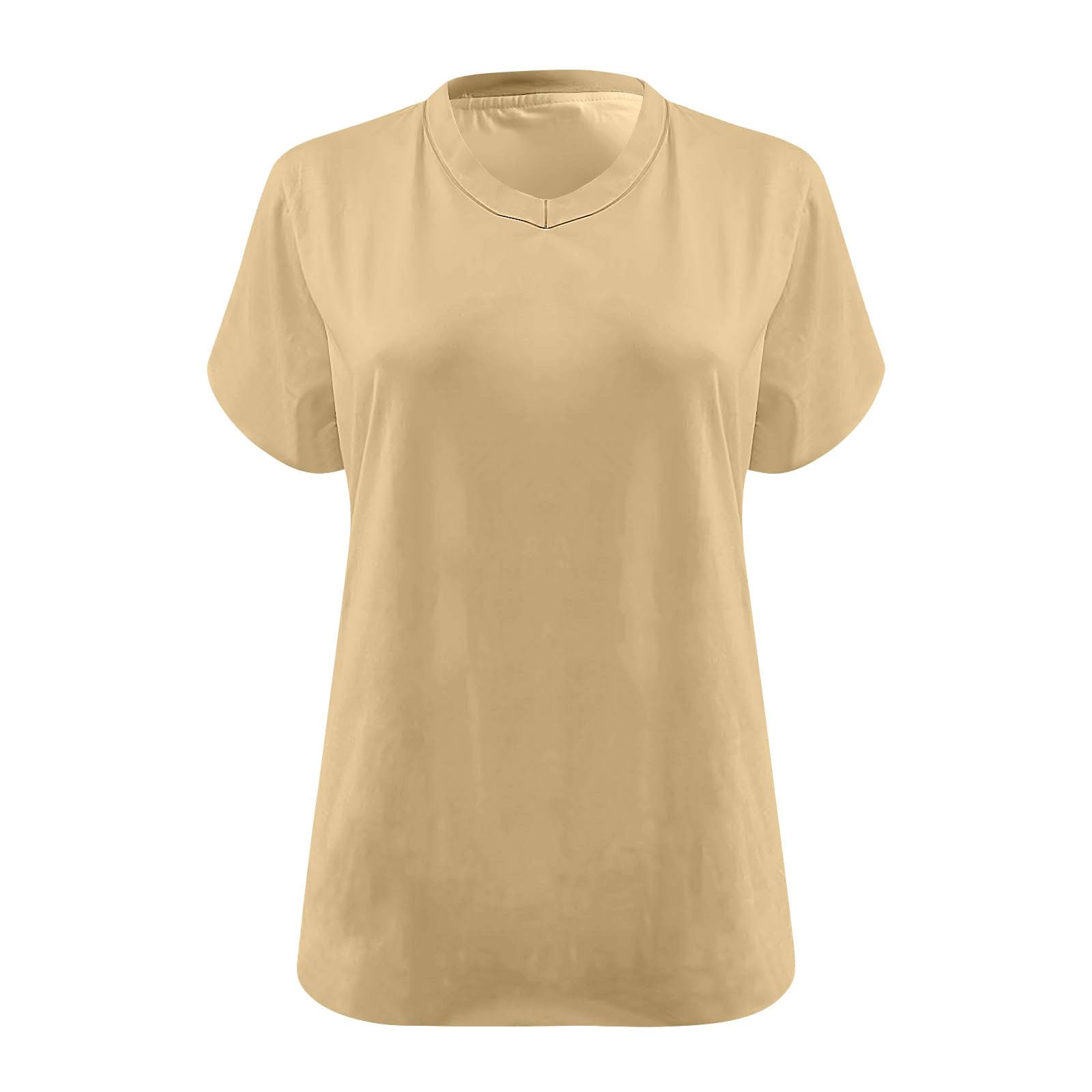 Plus Size Top,Women's Loose Fit Plus Size Tees,Oversized Pure Quick Dry Moisture-Wicking Workout Shirts — view 5