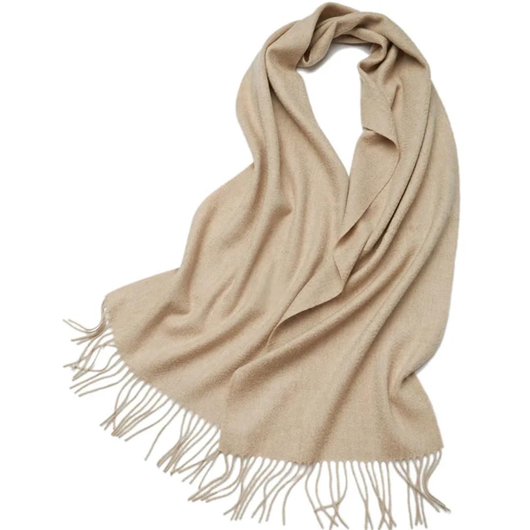 Bufanda de cachemira para mujer, pashmina, unisex, color sólido, cálido, otoño, invierno, gruesa, suave, larga, cachemira