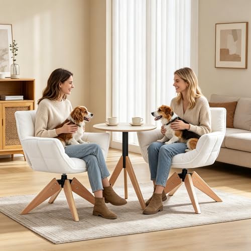 Sillón Lamb Wool Plegable Blanco miniatura 6