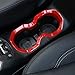 Jimen Compatible with Jeep Renegade 2015-2023, Front Cup Holder Cover Trim Frame (Red)