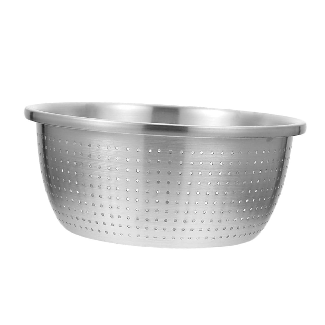Colador de Acero Inoxidable 304 de 26 CM Cesta Coladora Microporosa para Escurrir Pasta Lavar Frutas y Verduras Recipiente de Cocina Resistente y Compacto