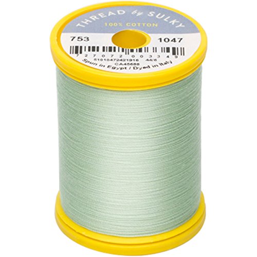 Hilo Sulky Cotton & Steel 50wt 660yd Verde Menta miniatura 1