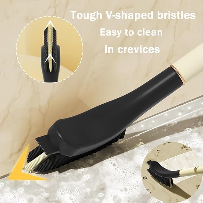 2 Grout Cleaning Brush - Hard Bristle Crevice Cleaning Brush, Multifunctional Gap Cleaning Scrub Brush, Cleaning Tools for Household Use, Home, Kitchen, Bathroom, Window, Vehicle, Faucets,Toilet 1