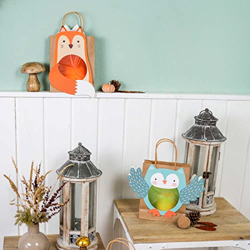 Papierdrachen - 3 animal motif lanterns, Blue,Green,Orange, Mittel - Image 4