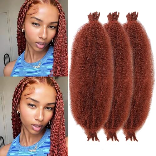 ZRQ 3 Packs Springy Afro Twist Hair For Distressed...