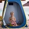 ropoda tienda de ducha portátil y cuarto de cambio plegable de 83" x 48" x 48", tienda de privacidad para camping, incluye base removible, 8 estacas y cubierta para lluvia (gris) miniatura 3