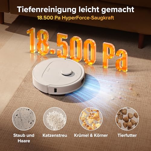roborock Qrevo S Pro Saugroboter mit Wischfunktion, 18.500 Pa Saugkraft – Ansicht 3