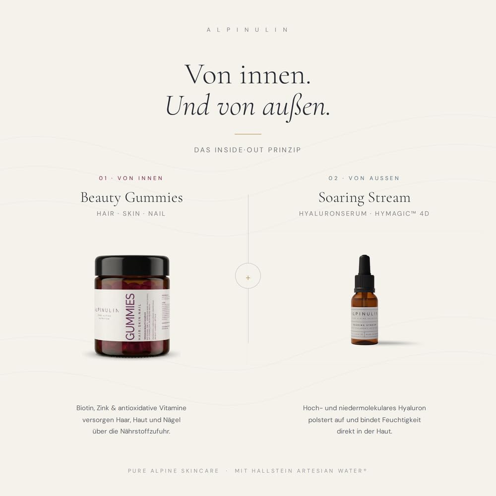 HYALURONSERUM SOARING STREAM 20 ml + HAIR · SKIN · NAIL GUMMIES 66 Stück