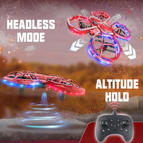 BEZGAR Mini Drone Easy to fly Beginner, LED Remote Control Drones, RC Quadcopter with Auto Hovering, 3 Speed Mode, 360° Flips Stunt, Headless Mode, Obstacle Avoidance, Birthday Gifts for Kids 8-12 - Image 4